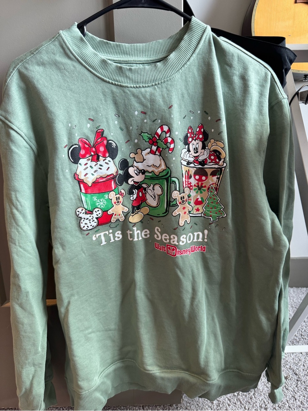 Disney 'Tis the Season! Holiday Sweatshirt - Sage Green